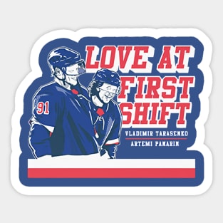 Vladimir Tarasenko & Artemi Panarin Love At First Shift Sticker